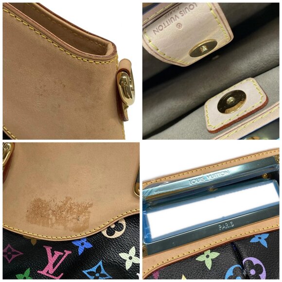 Auth LOUIS VUITTON Judy MM  Noir Monogram Multicolore Handbag - Picture 14 of 14